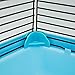 Niteangel Small Animal Habitat, Hamster Cage Blue and Black