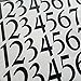 Traditional Style Self Adhesive Numbers by Stonebrae and Strath (4 inch 2 Pack, Black)