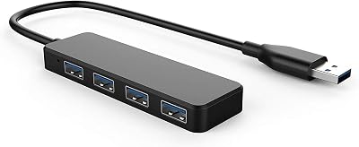 baolongking USB 3.0 4-Port Hub Ultra Slim Travel Adapter