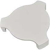 AUPLEX 13'' Heat Deflector Conveggtor for Kamado Accessories, Ceramic Pizza Stone with 3 Legs, Smoking Plate Grill Accessorie