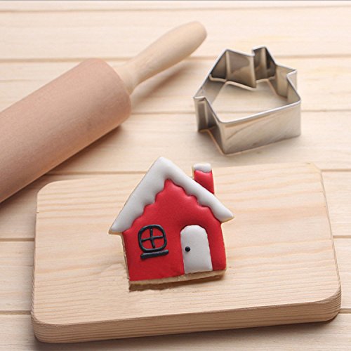 GXHUANG House-Shaped Cookie Cutter - Stainless Steel Small Biscuit Cutter For Baking & Decorating - View #8