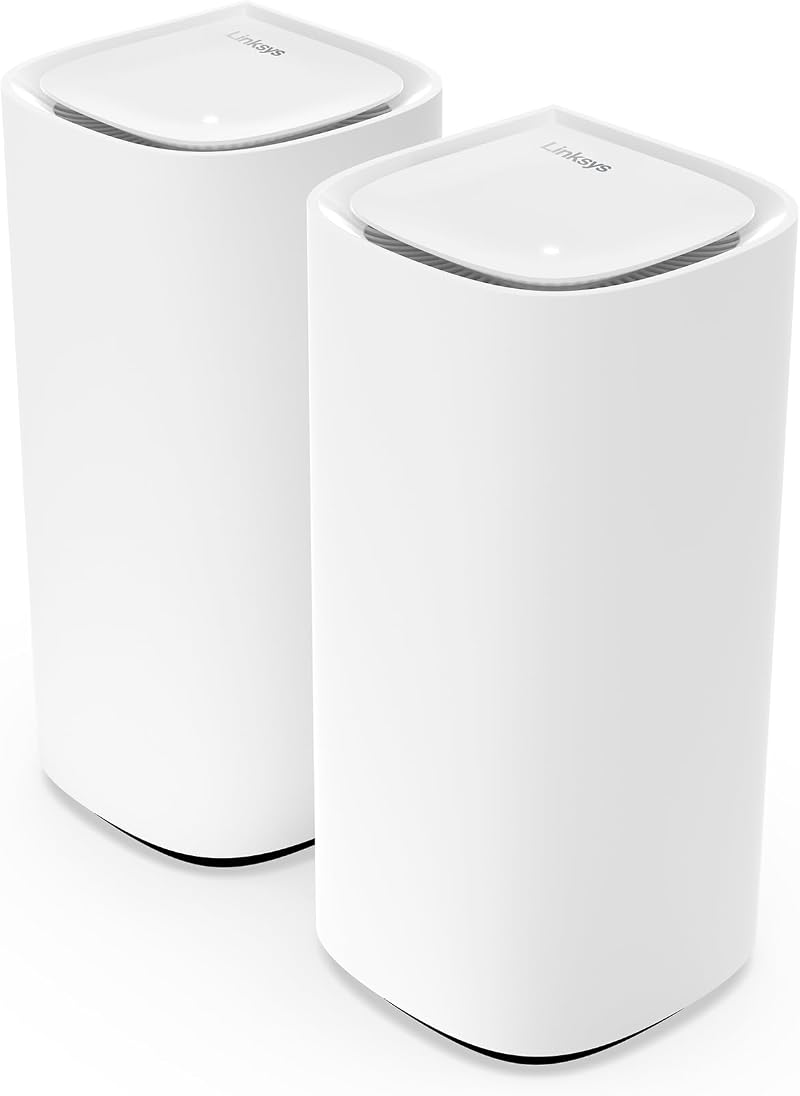 Linksys Velop Pro WiFi 6E Mesh System MX6202 2 Pack 6GHz Band 5.4Gbps 6000 sq ft
