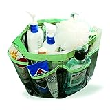 DCKR 8 Pocket Portable Shower Caddy (Green) with Mesh type in Quick Dry - At the Travel Toiletry Bathroom Makeup Gym Dorm for Shower Tote Bag