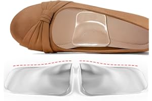 Beautulip Arch Support Inserts for Flat Feet Women, Gel Arch Cushions for Plantar Fasciitis, Adhesive Arch Pads for Pressure Relief and Foot Pain, 2 Height Options (Clear, Low)