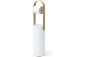 Umbra Bellwood Toilet Paper Stand Holder with Reserve Storage Compartment for 3 Rolls