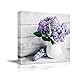 wall26 Canvas Wall Art - Elegant Lilac Light Purple and Pink Flowers in White China Bottle Mordern Home Decoration 16