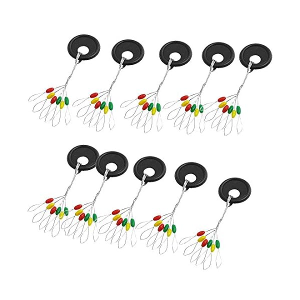 TOOGOOR-10-Pieces-Fishing-Tackle-Multicolor-Plastic-Floater-Bobber-Stopper