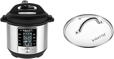 Amazon Com Instant Pot Max Pressure Cooker 9 In 1 Best For Canning With 15psi And Sterilizer 6 Qt Genuine Instant Pot Tempered Glass Lid 9 In 23 Cm 6 Quart Clear Kitchen Dining