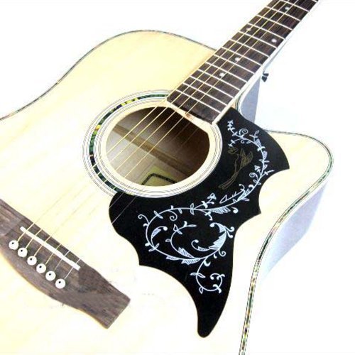 Bluecell Black color Anti-scratch protection Acoustic Guitar Plate Pickguard A025D