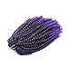 fani 3 Pack Spring Twist Braids Ombre Purple Crochet Braids 8 Inch Synthetic Braiding Fluffy Crochet Twist Hair Extension Low Temperature Fiber 110g/Pack (T1B/Purple)