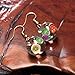Zittop Persimmon Fruit Glass Bottle Earrings Girl Funny Clear Dangle Ear Rings Beach Dress Cute Ear Studs
