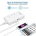 Voltage Converter Travel Universal Power Adapter 1875W Step Down 220V to 110V with 4 Smart USB Charging Ports Inner Cooling Design Without Any Noise Powerjc