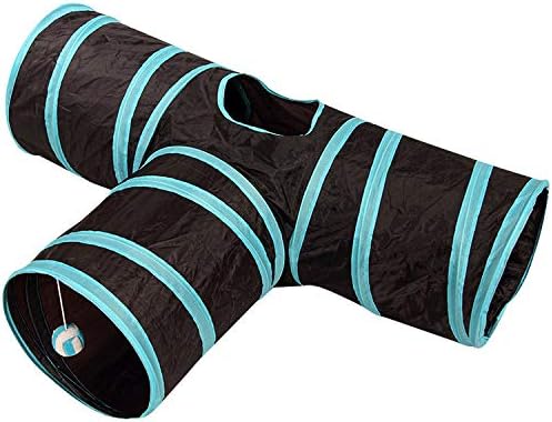 Cat Tunnel Ferret Toys Kitten Toy Tunnels For Indoor Cats Rabbit Tunnels And Hides 3-Way Pop-Up Cat Toy Foldable For Kittens Rabbit toy - Image 3