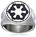 Star Wars Jewelry Men's Imperial Symbol Stainless Steel Ring, Size 10