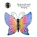 LIFFY Metal Butterfly Wall Decor Outdoor Art Decorations Colorful for Living Room Bedroom