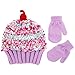 ABG Accessories Girls' Cupcake Hat and Mitten Set