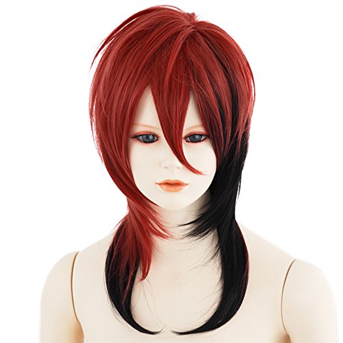 Airily Visual Kei Wig Medium Japanese Synthetic Two Tone Hair Heat