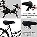 Temple Tape Elite Gel Bike Seat Cushion - Extra Soft Bicycle Saddle Cover for Spin, Exercise Stationary Bikes and Outdoor Biking - Premium Accessories for Comfort While Cycling