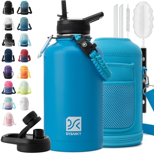 DYSANKY Insulated Water Bottle w Straw Lid