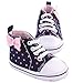 waylongplus Infant Canvas Soft Sole Anti-Slip Prewalker Toddler Crib Shoes Love Print Sneaker (Pink Size 3)