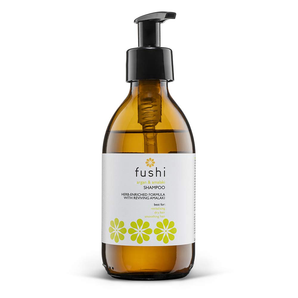 Fushi Argan & Amalaki Shampoo | Refillable Zero Waste Glass Bottle 230ml F0030105B