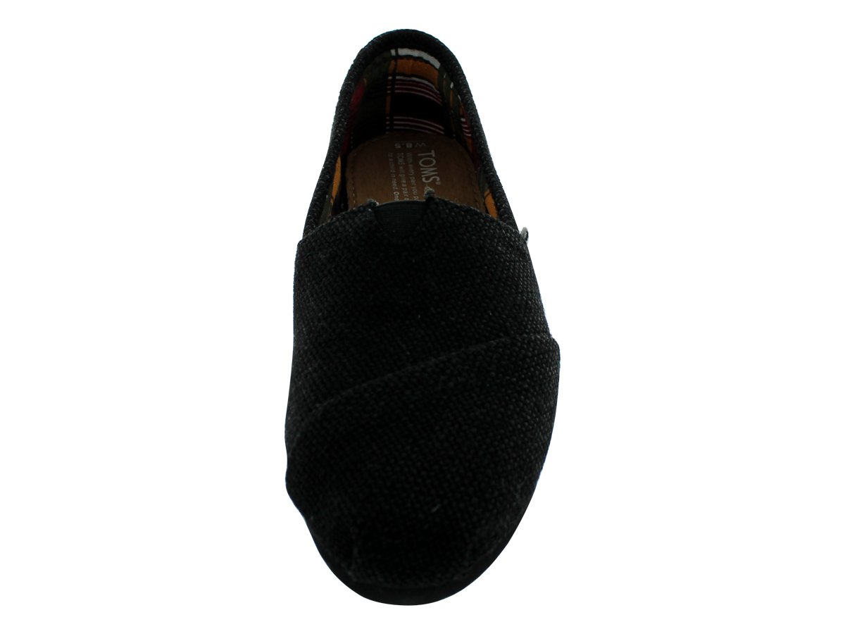 Toms Womens Classic Burlap Slip On Black Size Desertcart