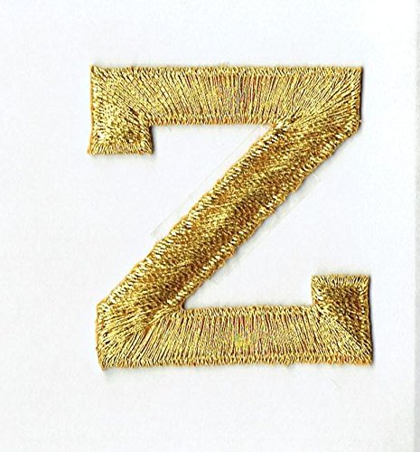 Alphabet Letter - Z - Color Gold - 2