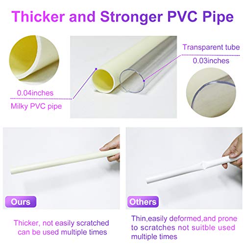 2 Set Balloon Column Kit Base Stand and Pole 6 feet Height + 30Pcs Balloon Rings, Balloon Tower Decoration for Birthday Party Wedding Party Event Decorations - Thumbnail 6