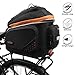 Ibera Bike Bag Expandable Commuter 17-23L - Clip-On Bike Rack Bag with Panniers & Strap - Hard Base, Reflective Trim & Taillight Ready - Ideal for Commuting & Touring - PAKRAK ONLY FOR IBERA RACKS