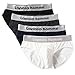 Lapasa Men's 4-Pack Hip Brief ELS Combed Cotton SHRINK RESISTANT Stretch Underpants