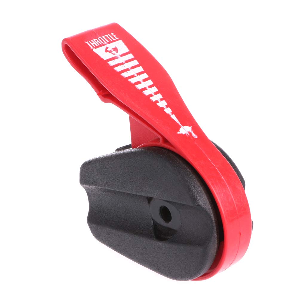 JOYKK Universal Lawnmower Throttle Switch Hand Push Lever Control Handle For 4 Stroke - Black&Red