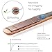 NITION 1 1⁄4 inch Flat Iron For Wet & Dry Hair Nano Silver Argan Oil Ceramic Tourmaline Hair Straightener LCD 265°F-450°F Digital Pro Hair Straightening Iron,MCH 10s Fast Heating-up,Champagne Gold