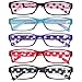 Reading Glasses Set of 5 Fashion Readers Plastic Lightweight Women Glasses for Reading (5 Pack Mix Color, 2.00)