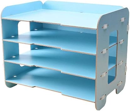 Amazon Com File Cabinet File Cabinet File Holder Creative Office Desktop Storage Box Wooden Cabinet Great Gift Office Supplies Color Blue Office Products