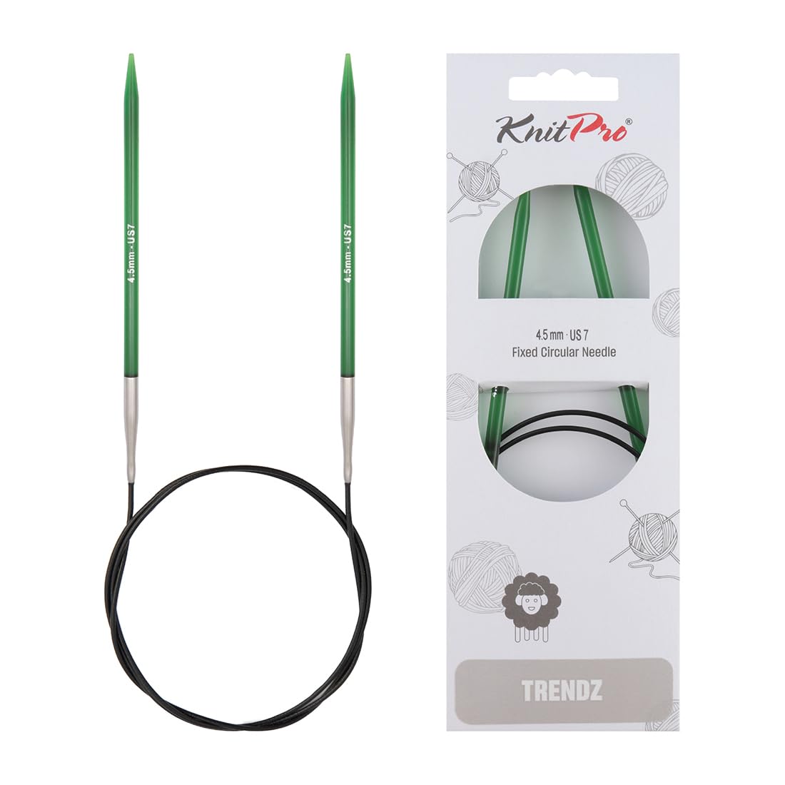 KnitPro Trendz Fixed Circular Needles 47" (120cm) | 4.50mm
