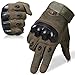 WTACTFUL Touch Screen Military Rubber Hard Knuckle Tactical Gloves Full Finger Airsoft Paintball Outdoor Army Gear Sports Cycling Motorcycle Riding Shooting Hunting Size X-Large Green