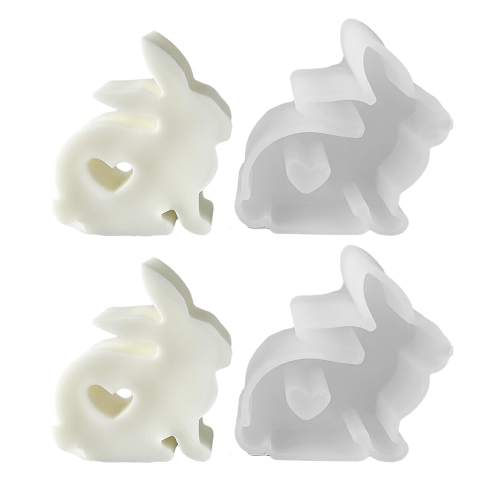 Candle Mould Casting Moulds Silicone for Christmas Holiday Silicone Mould Candles Casting Moulds Candle Moulds for Crafts Silicone Moulds Casting Home Decorations DIY Soaps Casting Moulds (Style L -