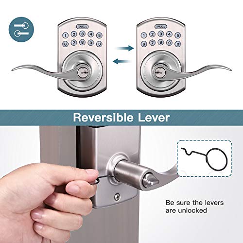 Keyless Entry Door Lock, TACKLIFE Keypad Deadbolt Lock, Electric