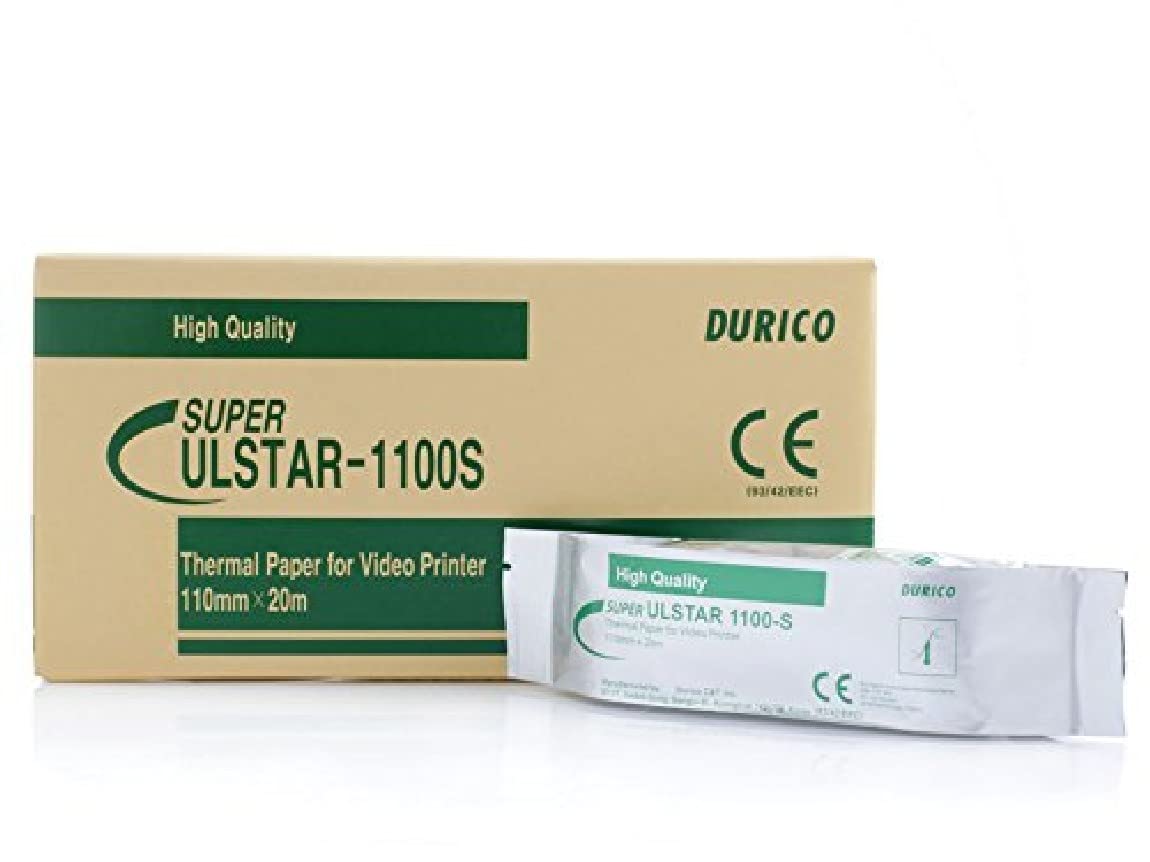 Durico - Videoprinter Paper Compatible SONY UPP-110S, Standard, 110 mm x 20 mm, 5 Rolls.