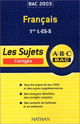 Français, 1res L, ES, S