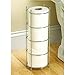 Zenna Home Toilet Paper Reserve, 3 Rolls, Chrome