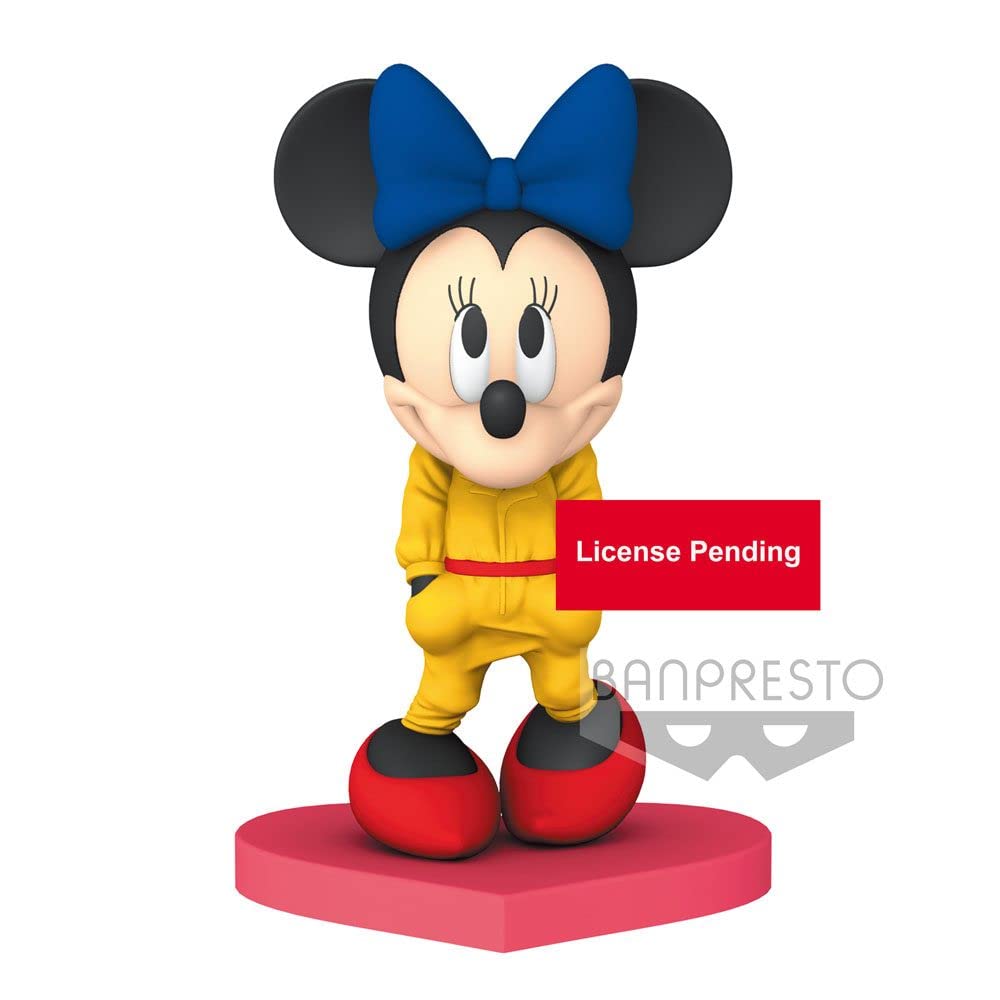 BANDAI - Banpresto Figure Q Posket Disney Minnie Mouse Yellow Dressed BP19911 Multicolor