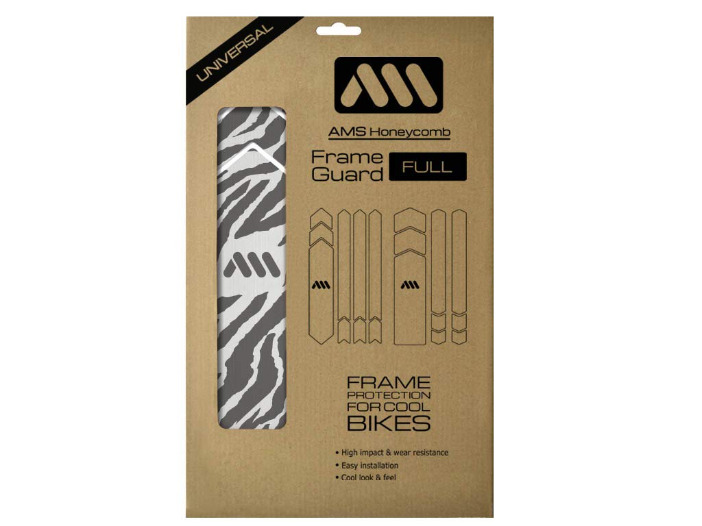 All Mountain Style Unisex's AMS Frame Guard Full, Zebra Grey