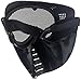 SportPro CM Mesh Eye Protection Full Face Mask for Airsoft - Black