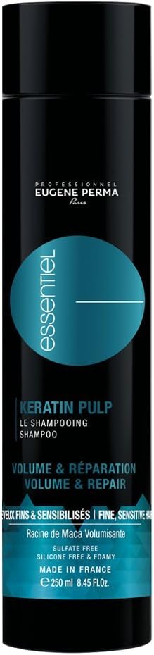 Eugene Perma Professionnel SHAMPOO Keratin Pulp Essential For Adding Volume Hair 250ml - Image 3