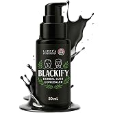 Herbal Hair Concealer Thinning Bald Spots Natural Formula Waterproof 50ml | Instantly conceals thinning hair and bald spots for a fuller, natural-looking hairstyle that lasts 5&ndash;10 days.