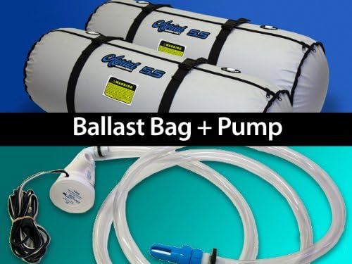 Two (2) Aerial Wakeboarding 5.5 Ballast Bags + Attwood Tsunami T-800 Ballast Bag Pump