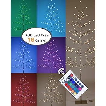 LIGHTSHARE 6 ft. Lighted Tree - Northern Lights Pre-lit Tree with 198 LED Lights, Silver Finish, RGB with Remote Control, Starlit Snowballs and Iceballs, Ideal for Holiday Decor, Party, Wedding