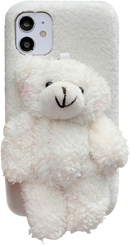 Amazon Co Jp Voodirop Iphone Xs ケース ふわふわ くま 熊 ぬいぐるみ型ケース 可愛い おもちゃのスタイル ソフト 柔らかな手触り スマホ保護カバー アイフォン Xs ケース スタンド可能 Iphone X Xs ホワイト 家電 カメラ