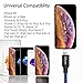 Jakpas Phone Cable, 4Pack 3FT 6FT 6FT 10FT Phone Charger to USB Syncing Charging Cable Data Nylon Braided Cord Compatible for Phone Xs/XS Max/XR/X/8/8 Plus/7/7Plus/6/6Plus/6s/6sPlus More (Black&Blue)